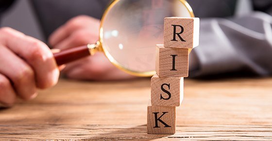 wooden blocks spelling out concentration risks