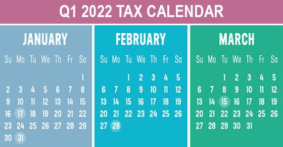 2022 Q1 Tax deadlines