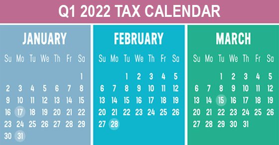 2022 Q1 Tax deadlines