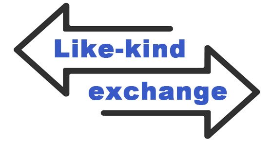 graphic saying "like kind exchange