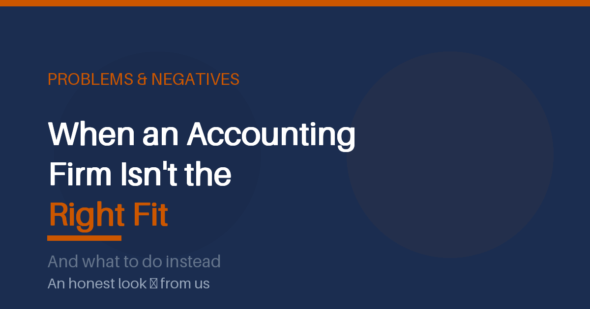 When an accounting firm is not the right fit for your small business