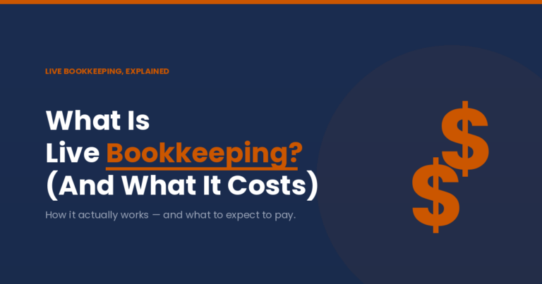 Accounting Freedom featured image explaining what live bookkeeping is and what it costs.